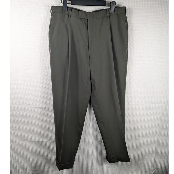 Kenneth Cole New York 42R 36x28 Suit Olive Green Men 2 Button Wool Blend USA - Picture 4 of 7